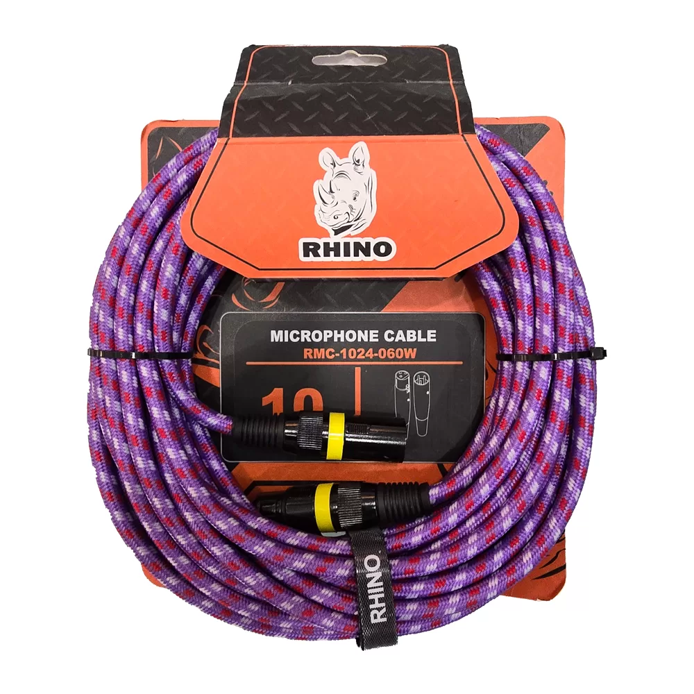 Microphone Cable Pattern C35 / Purple