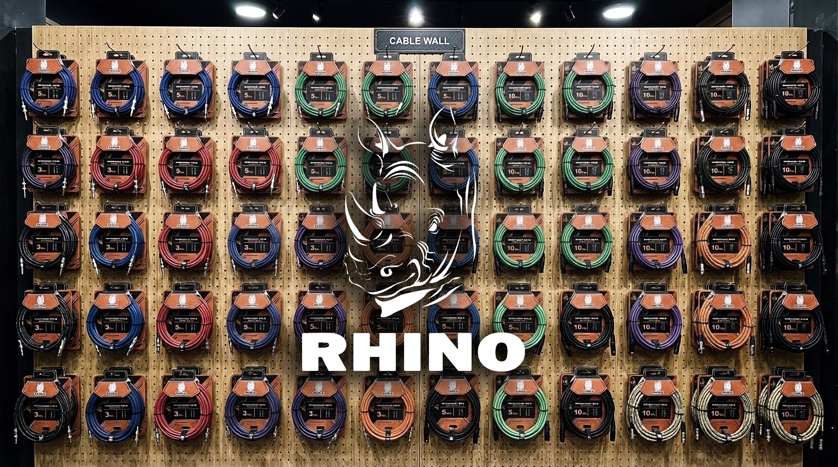 Rhino cable wall display